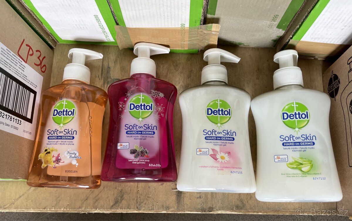 Dettol mýdlo s pumpičkou 4kusy