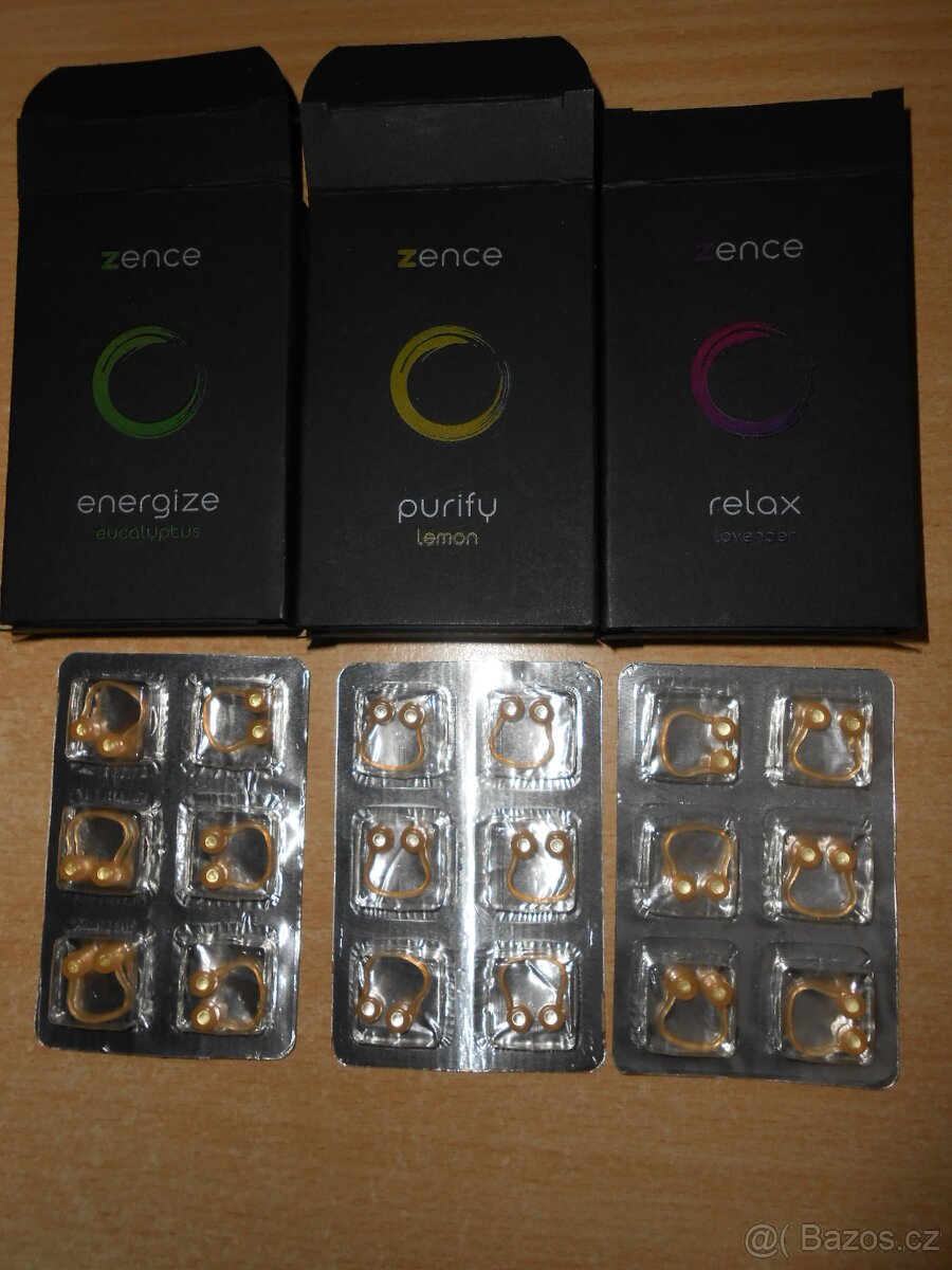 ZENCE 3sady aroma klipy s esenciál.olejem - 3 různé druhy