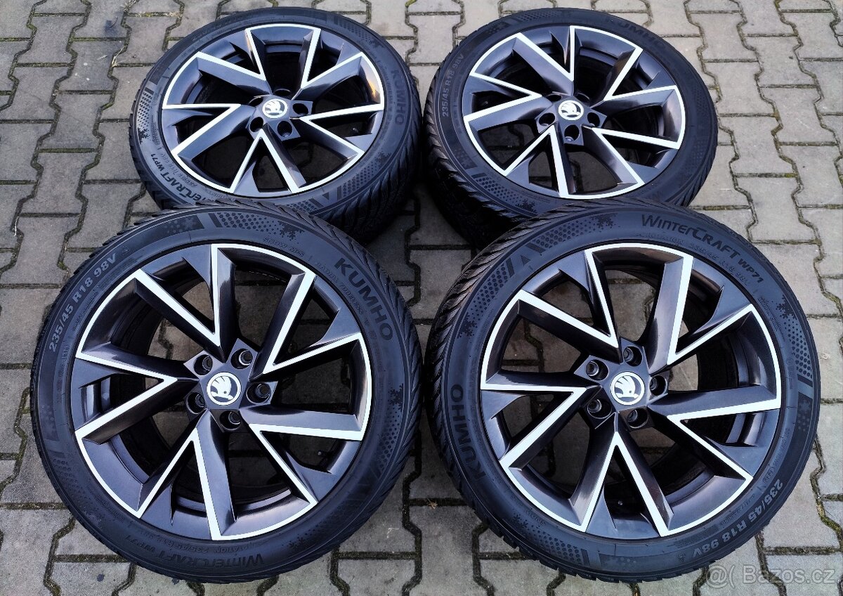 Alu kola originál Škoda Superb III 5x112 R18 Vela