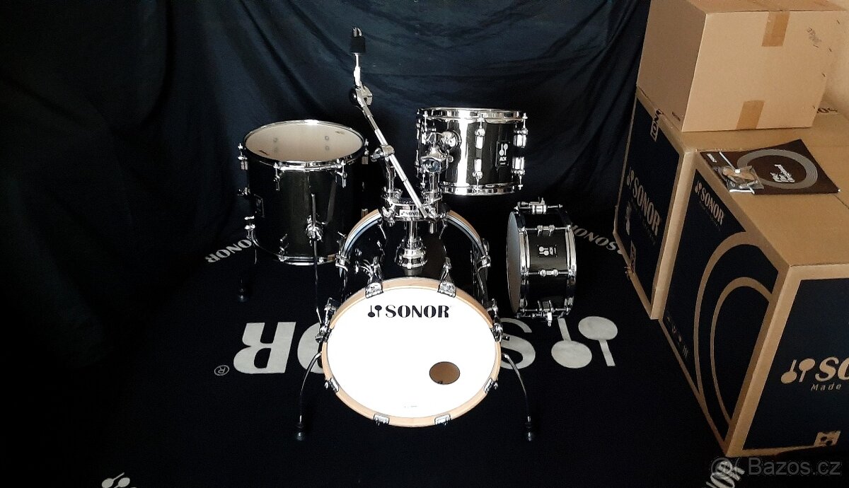 Prodám nové bicí Sonor AQX Jungle- zár.2 roky