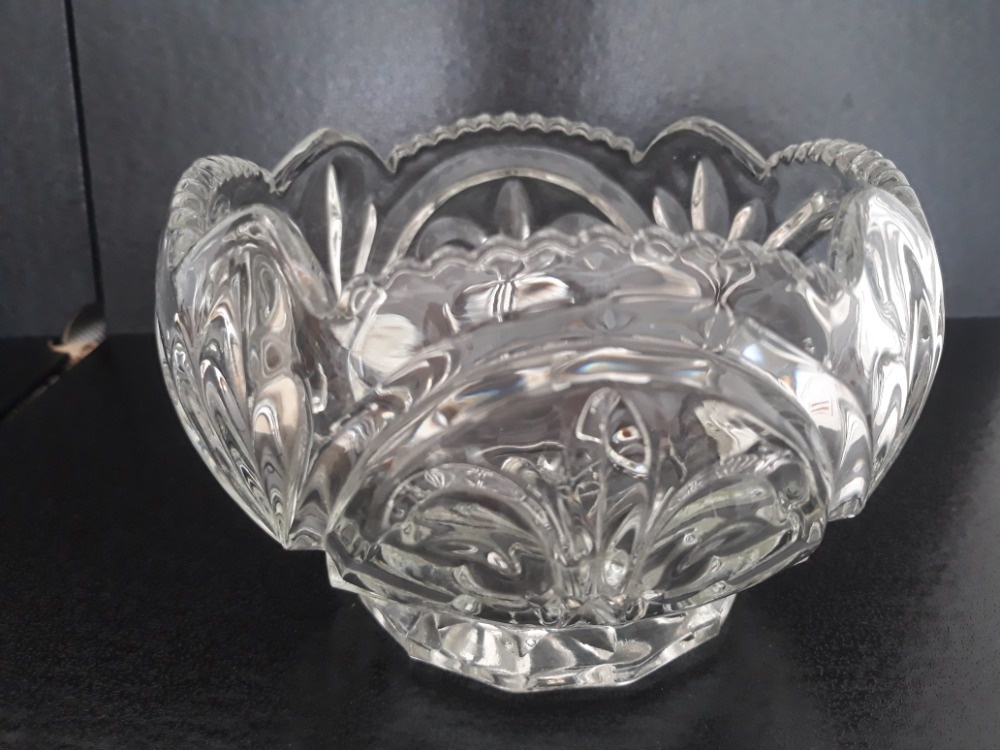 Skleněná mísa - Bohemia Crystal Průměr 14cm. Výška 10cm