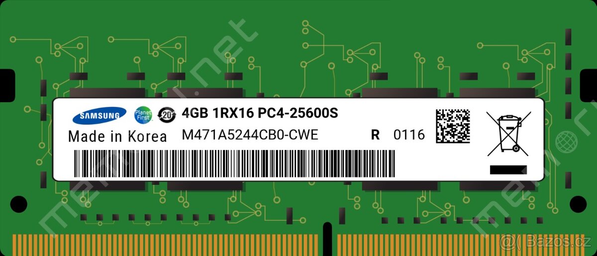 2x Samsung So-Dimm 4GB. Nové