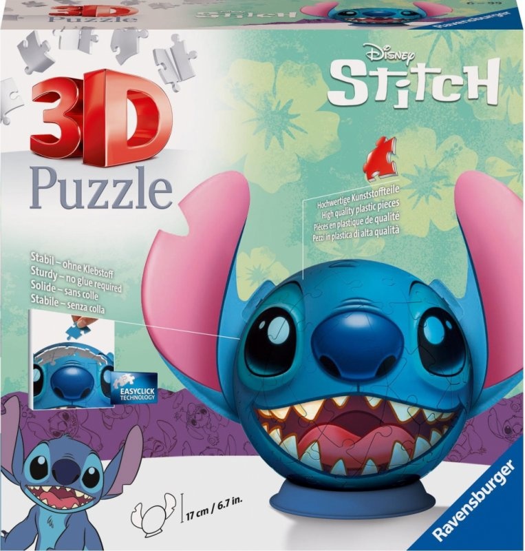 3D puzzleBall Disney Lilo & Stitch s ouškama věk 6 let+