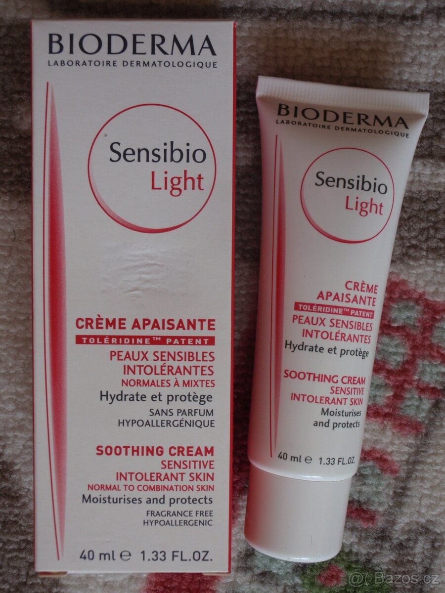 Bioderma Sensibio Light krém lehký 40ml.