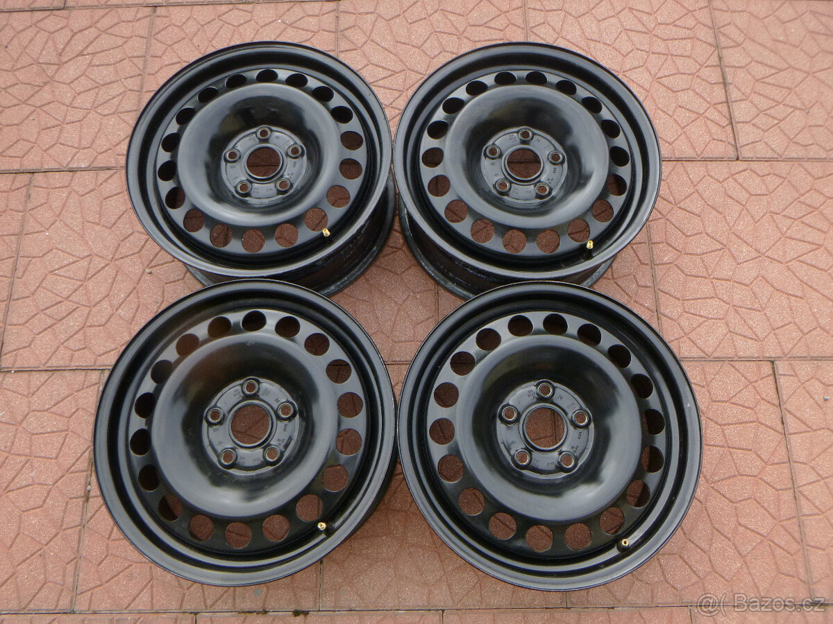 Plechové disky orig VW Golf 7 5x112 6,5Jx16 ET48 5QA601027