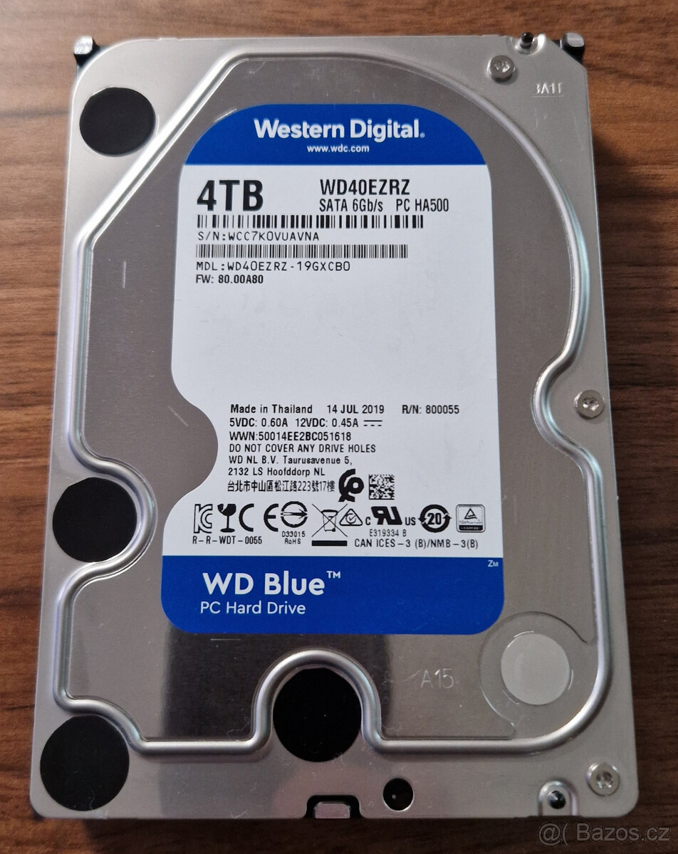 Disk Western Digital Blue EZRZ 4TB HDD, SATA/600