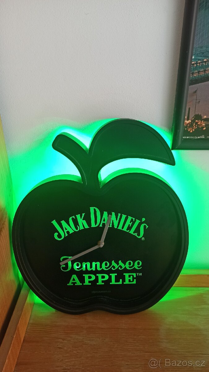 Svítící hodiny Jack Daniels