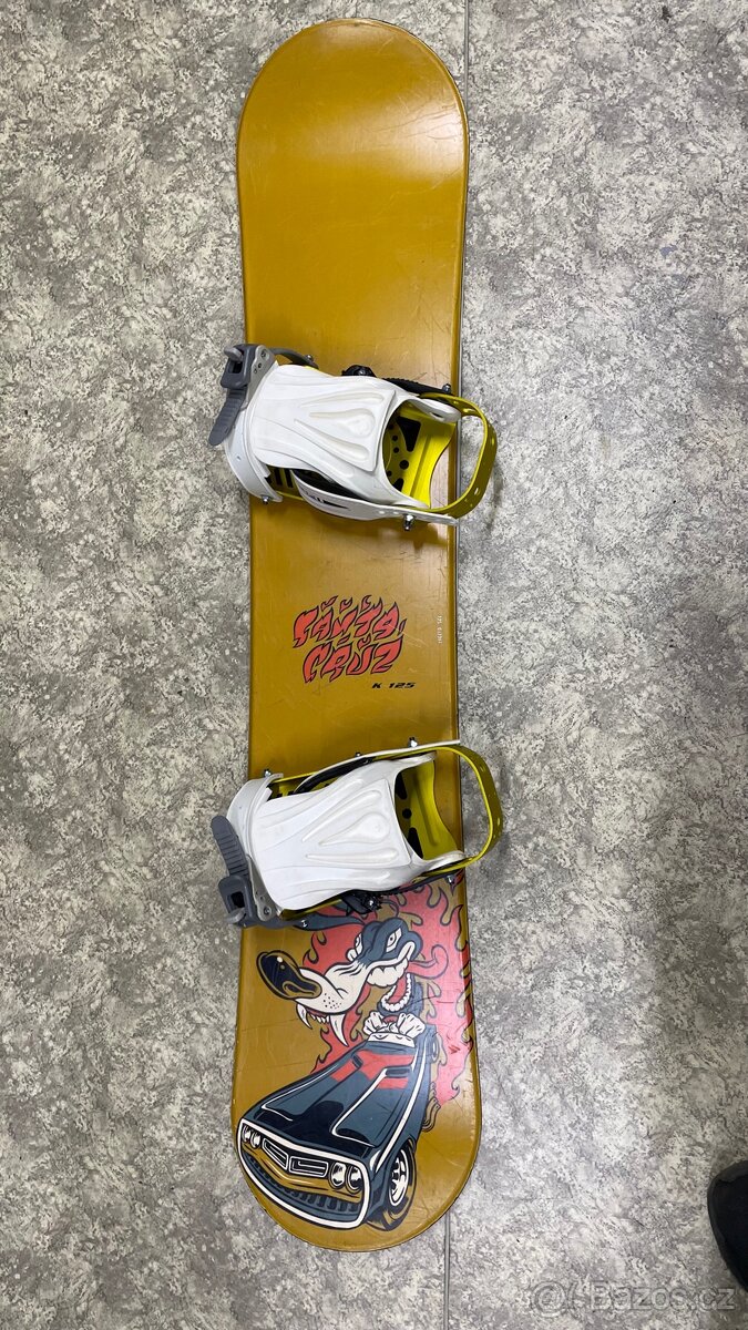 Dětský snowboard Santa Cruz 125cm s vázáním