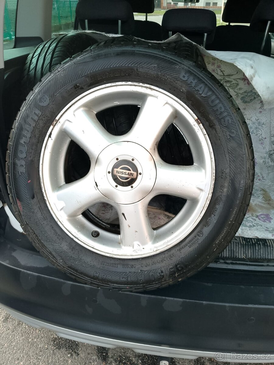 15" Al. disky + letní pneumatiky Barum, NISSAN ALMERA M1