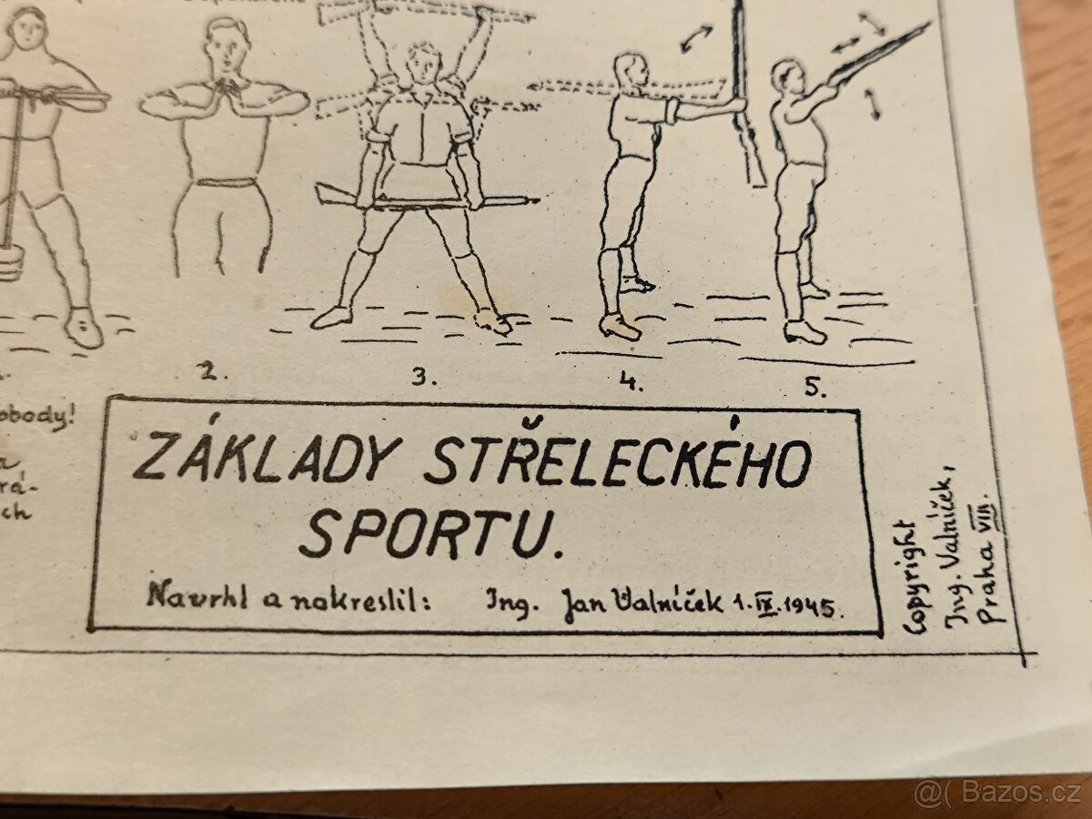 Základy střeleckého sportu - tisk z roku 1945.