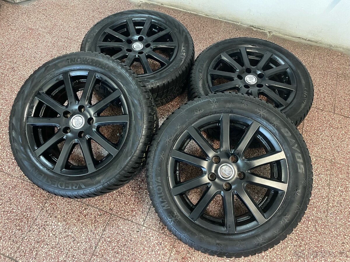 Alu kola 5x112 r16 zimní pneu 6,5mm