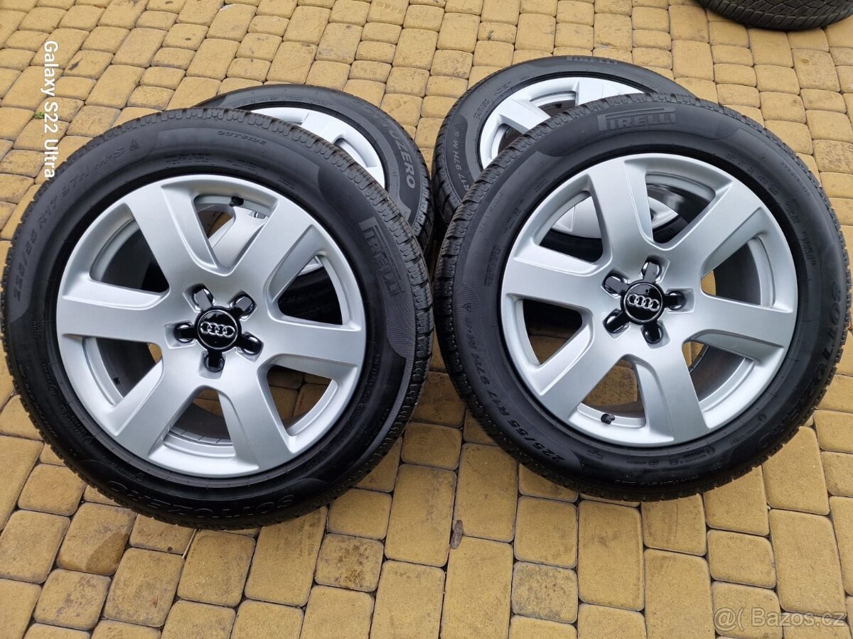 Alu kola zimní sada 5x112 17"Audi A6,C7 225/55 17"