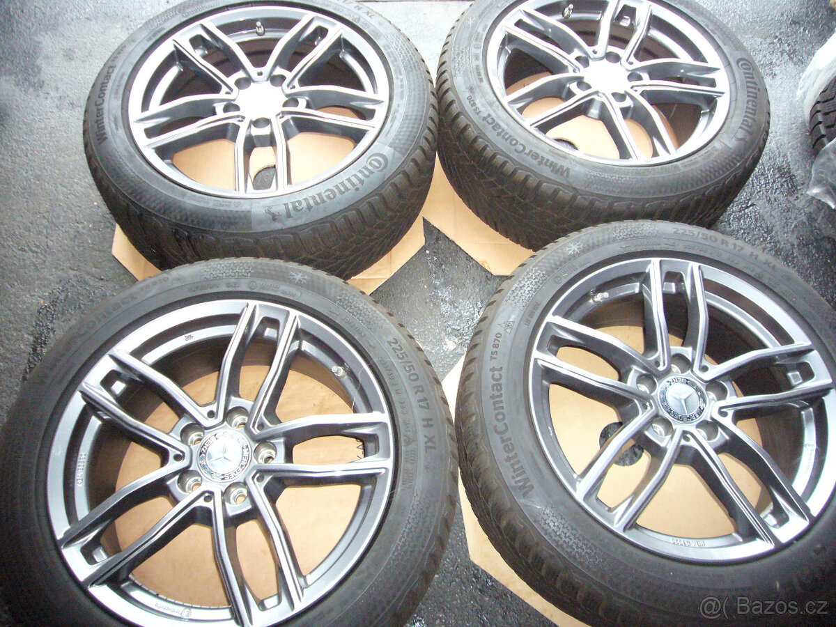 ZIMNÍ ALU KOLA MERCEDES 17" 5x112 7,5" et-42,stř.-66,6