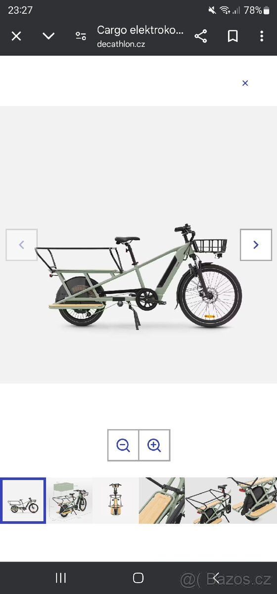 Pronajmu cargo bike,pro převoz 2 dětí.