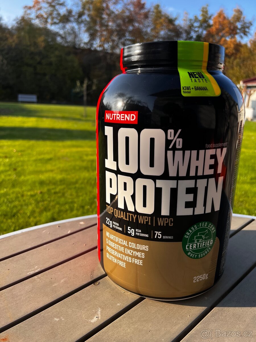 Nutrend 100% Whey Protein - Kiwi + Banana - 2250g