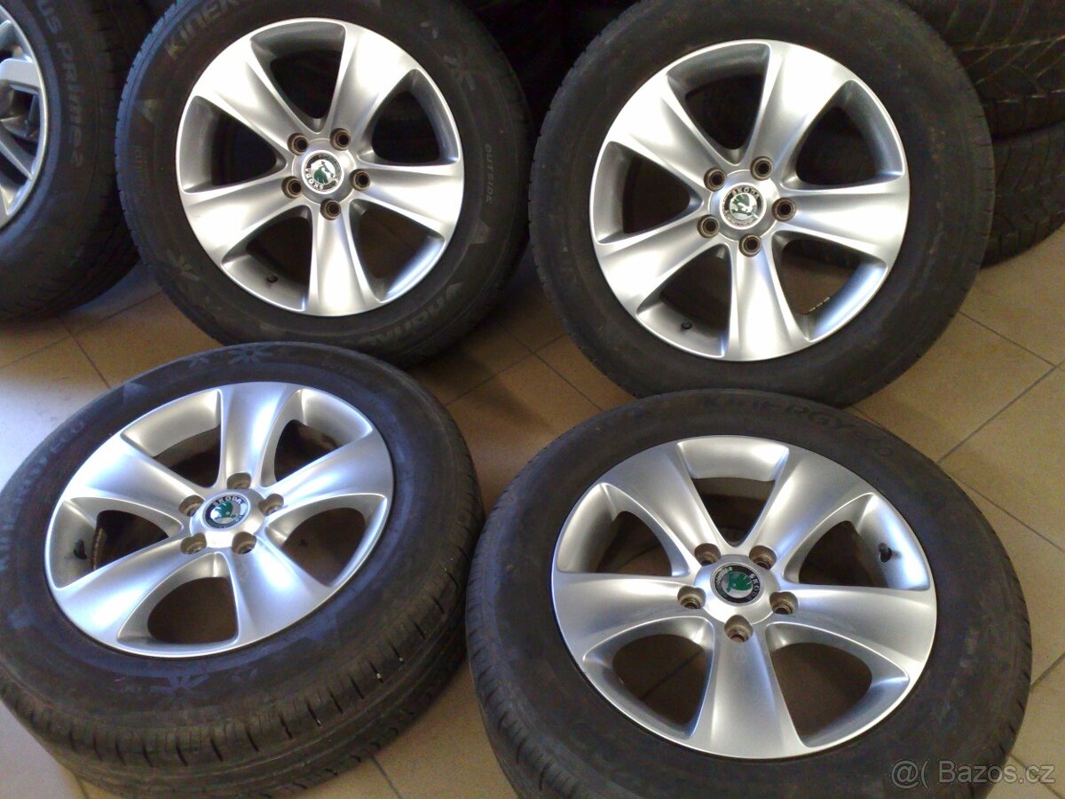 alu kola 5x112 r16 original škoda yeti 215/60/16