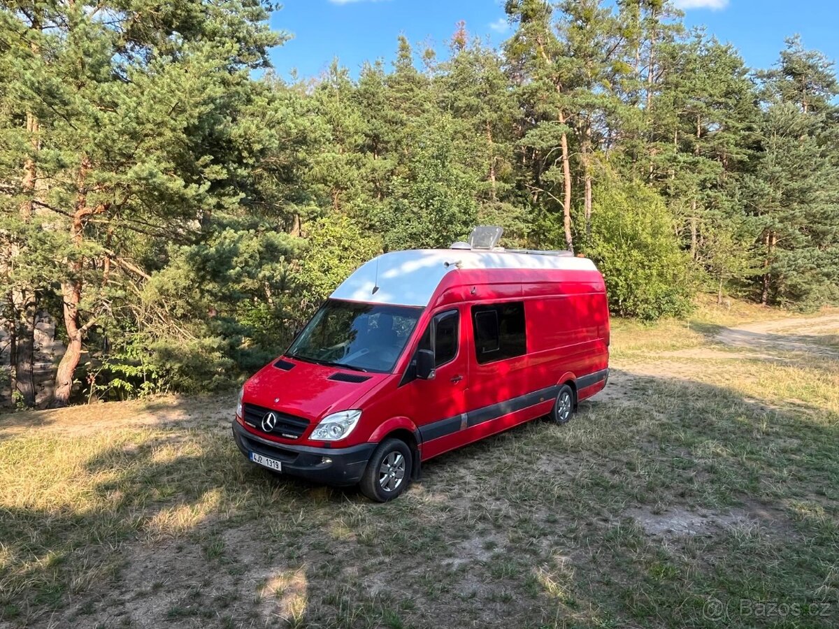 Obytný sprinter maxi XXL 313cdi 95 kw klima xenony , al kola