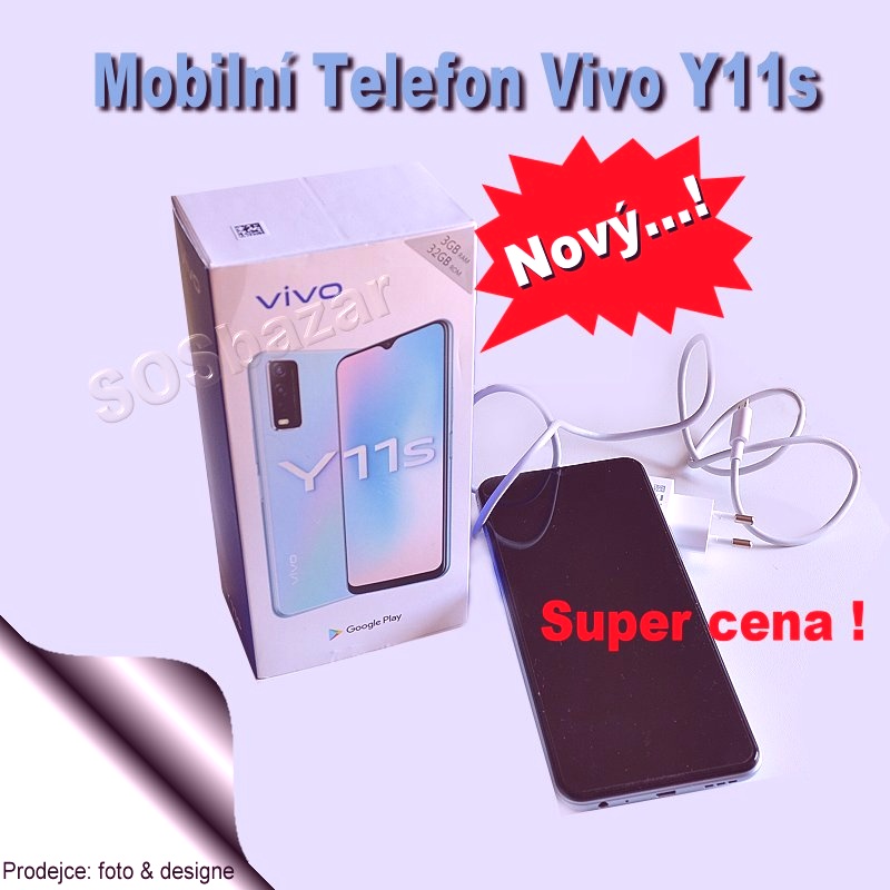 337.Mobilní telefon + pouzdro “Vivo Y01” modrá, 32GB…