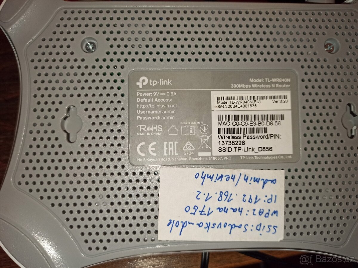 Router TP-Link TL-WR840N