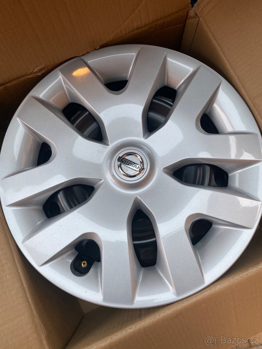 Plechové disky 16” 5x114,3 Nissan,Renault poklice,čidla nové