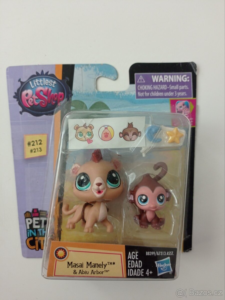 Lps littlest petshop zvířatka opičky sadička s doplňky