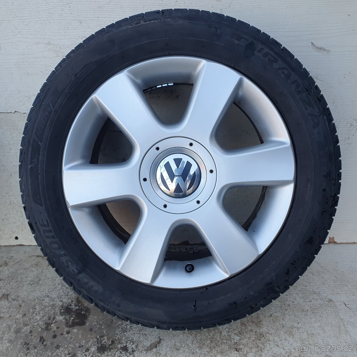 Alu kola VW 6,5Jx16 ET50 5x112, letní Bridgestone