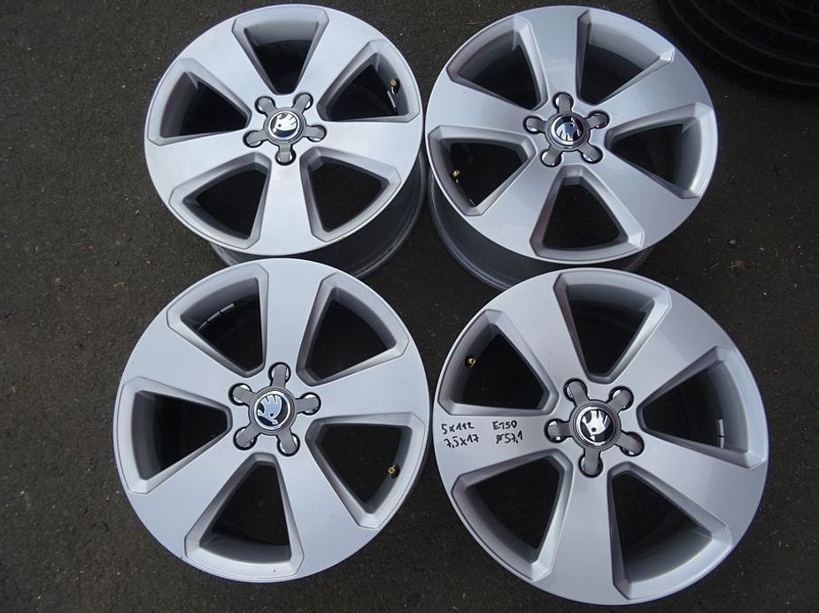 Alu disky originál Škoda 17", 5x112, ET 50, šíře 7,5J