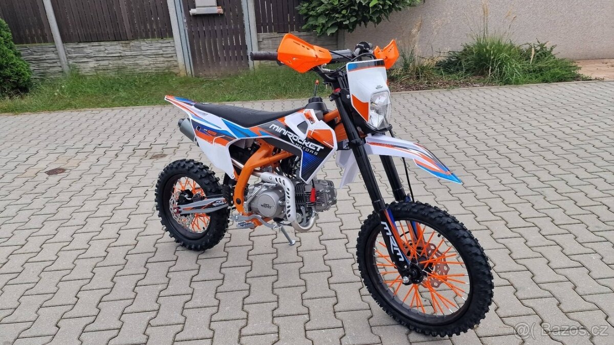 Pitbike DT125 17/14, světlo, el startér, řazení s