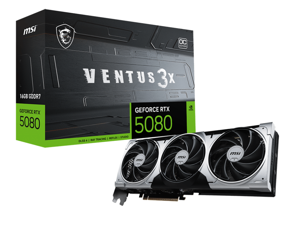 MSI NVIDIA GeForce RTX 5080 16G VENTUS 3X OC