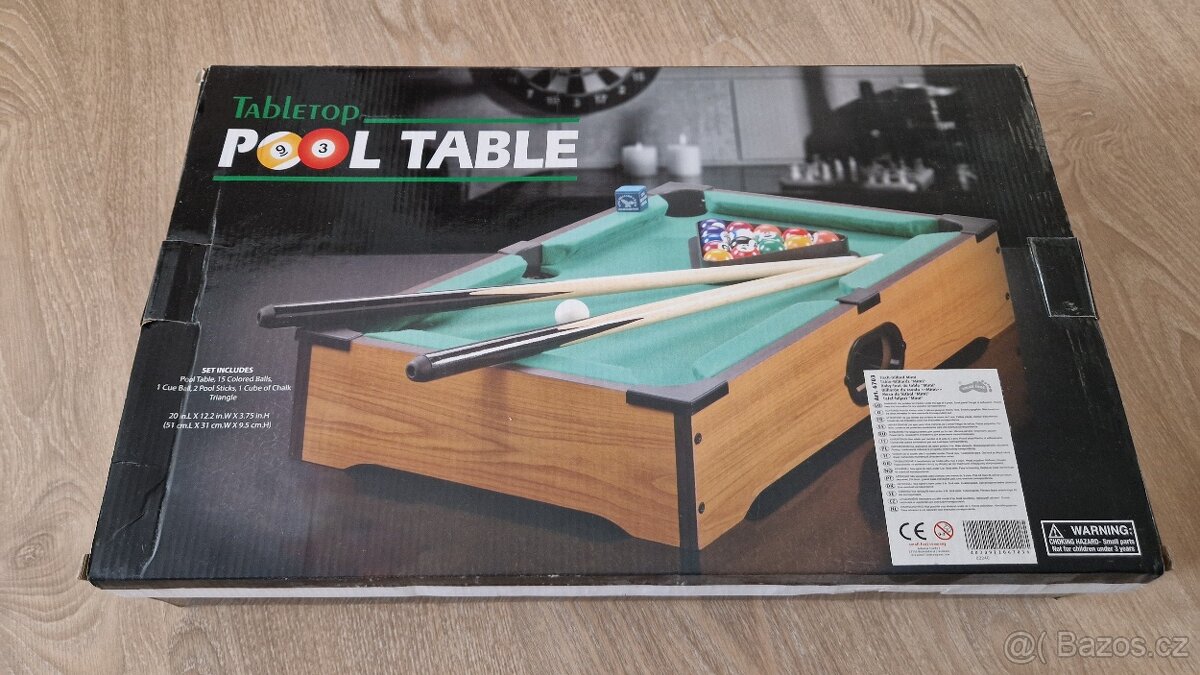 POOL TABLE - Stolní kulečník mini