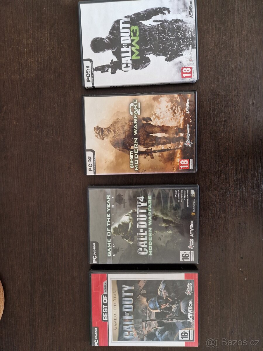 Originál call of duty 1,4,mw2,mw3