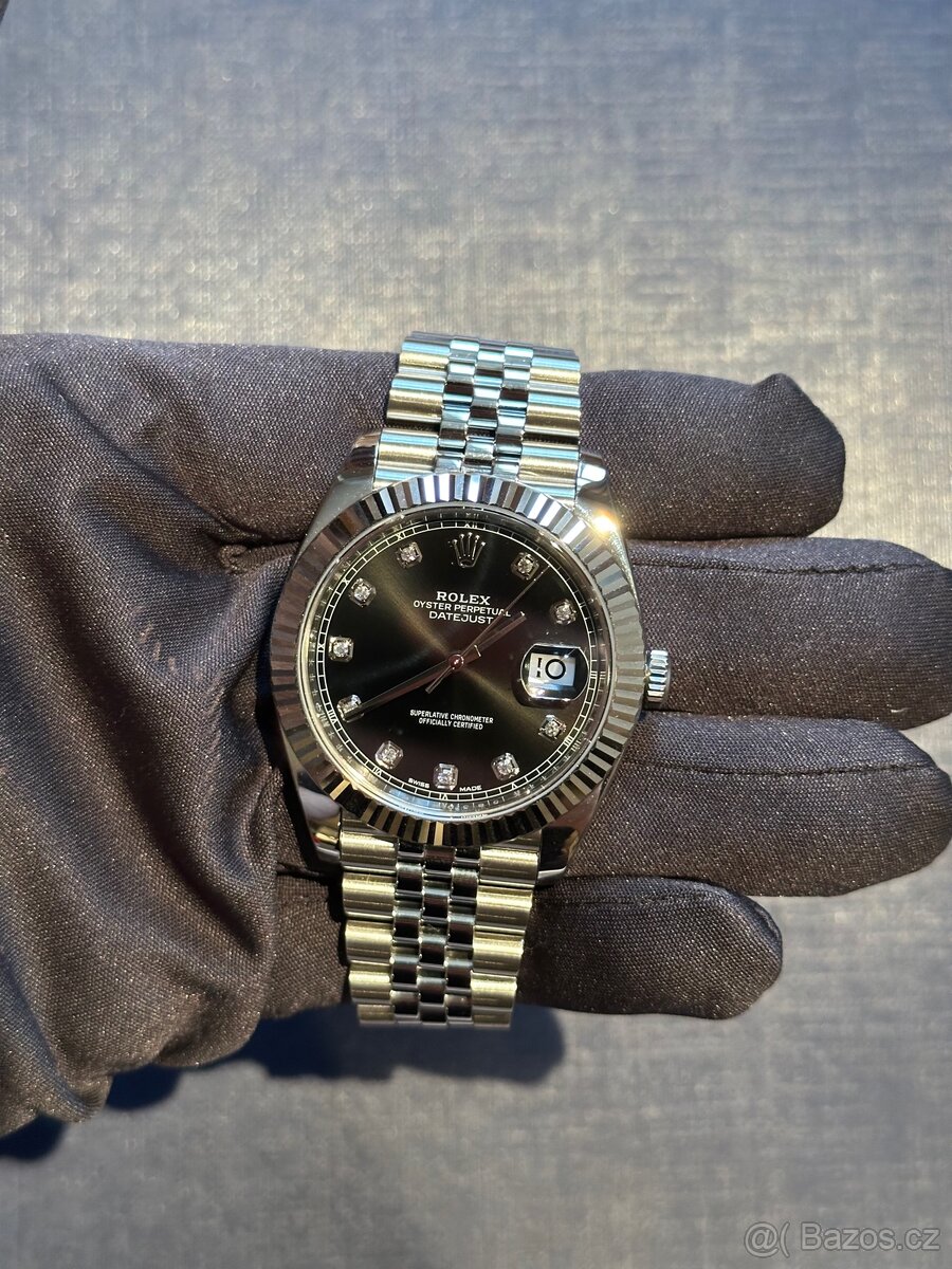 Rolex Datejust 41 mm Black Diamonds Like New