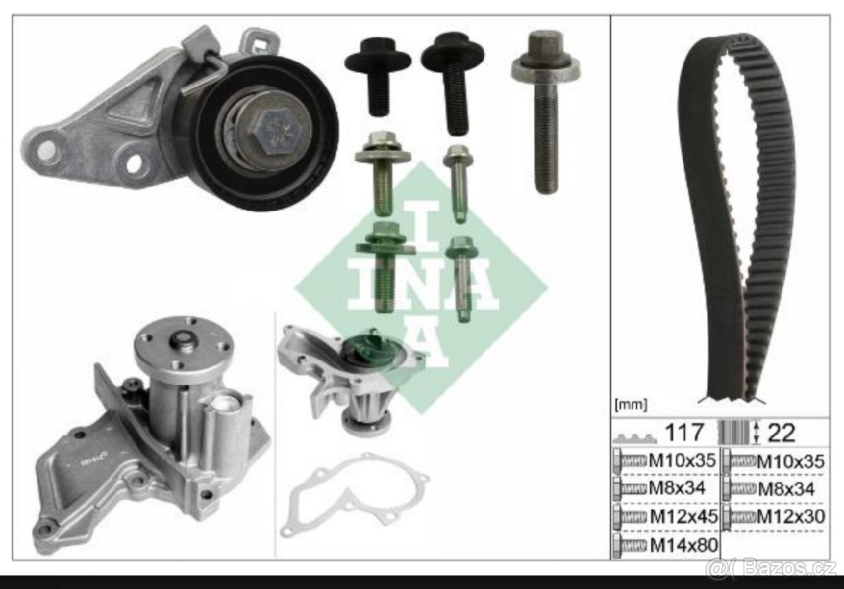 Rozvodová sada INA 530014030 - Ford Focus / C-Max / Fiesta