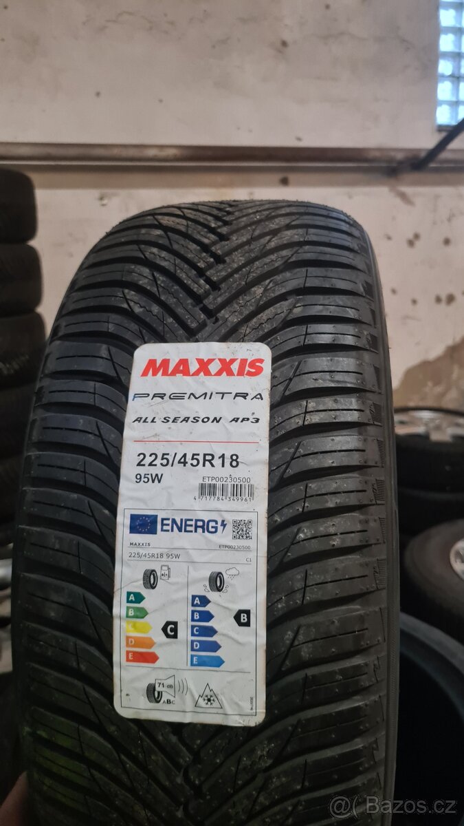 2ks 225/45 /18 95W Maxxis Premitra AP3  celoroční nové