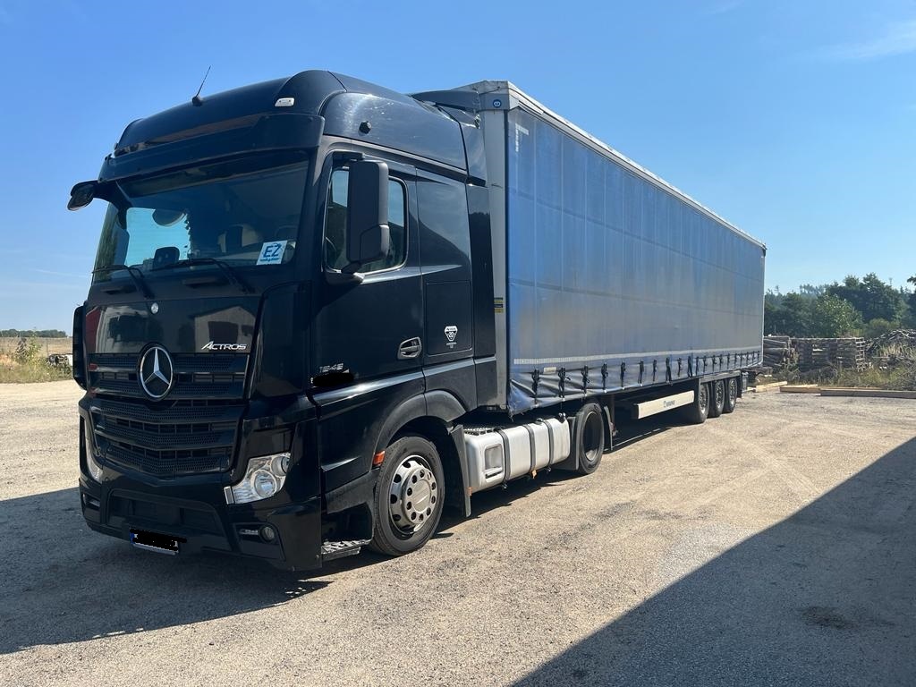 tahač Mercedes ACTROS 18.48 + návěs plachtový KRONE - MEGA