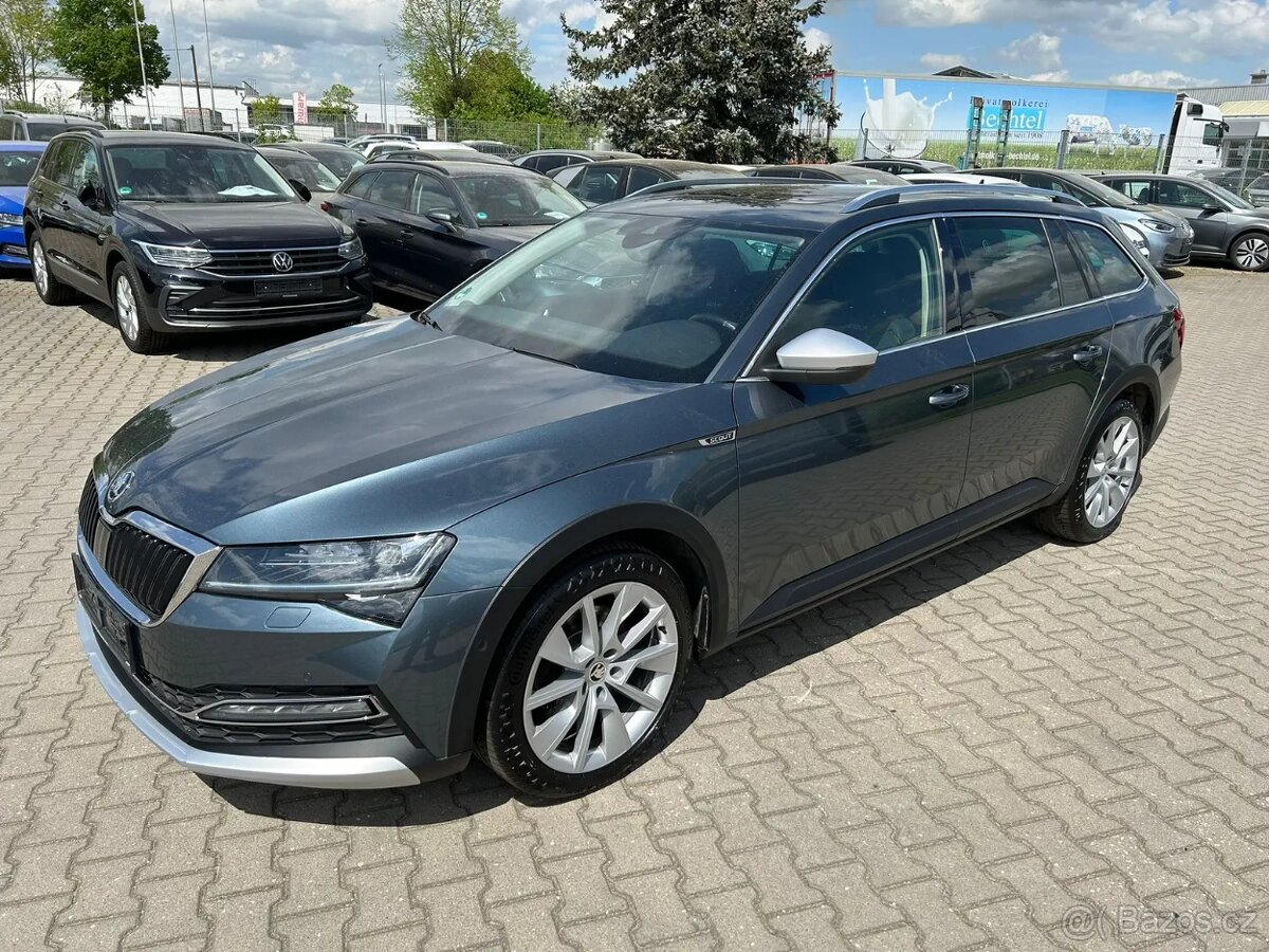 Škoda Superb Scout 4x4 TDI 147kw,panorama,360°kamery,tažné