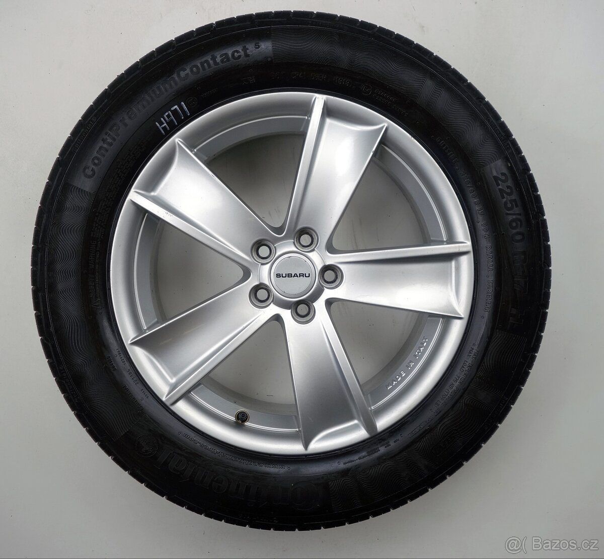 Subaru Outback Forester XV - 17" alu kola - Letní pneu