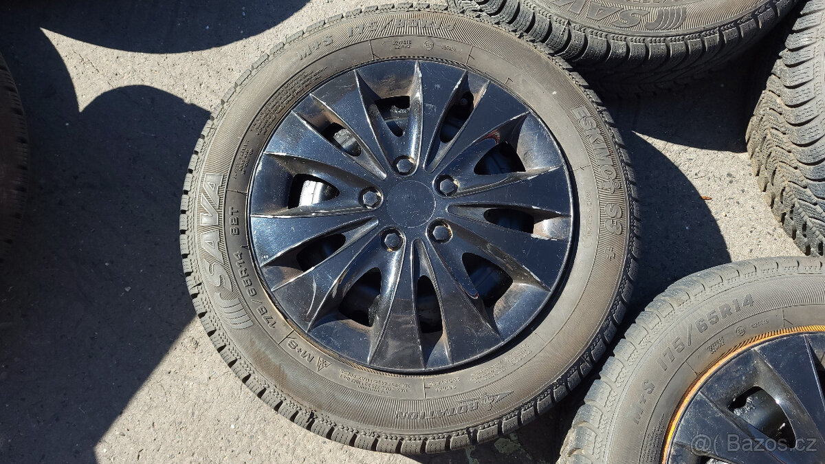 90% zimní kola 14" 4x108 Peugeot 206 - levně