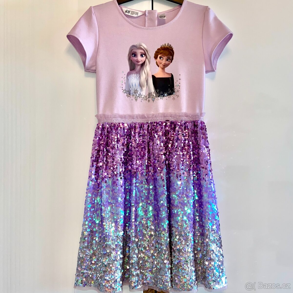 Dívčí šaty H&M Frozen Anna-Elsa vel. 134-140, 9-10 let