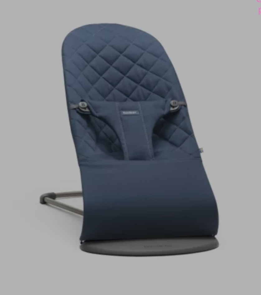 BABYBJÖRN Lehátko Bouncer Bliss Midnight Blue cotton