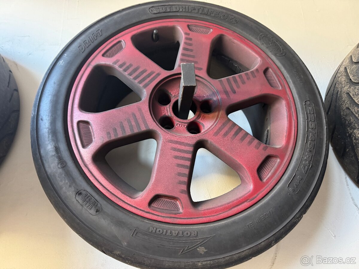 Kola Audi s3 5x100 r17 225/45 semislicky 2 sady