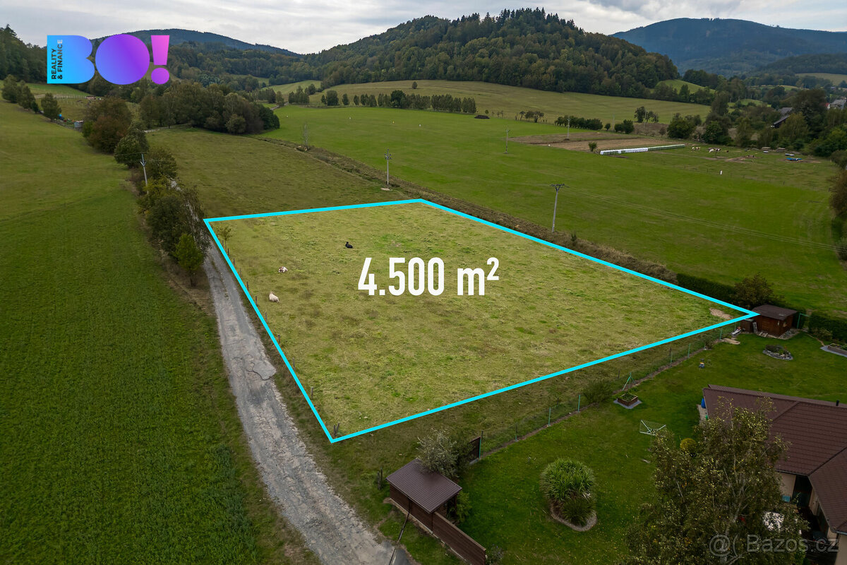 Prodej pozemku 4 500 m², Velké Losiny