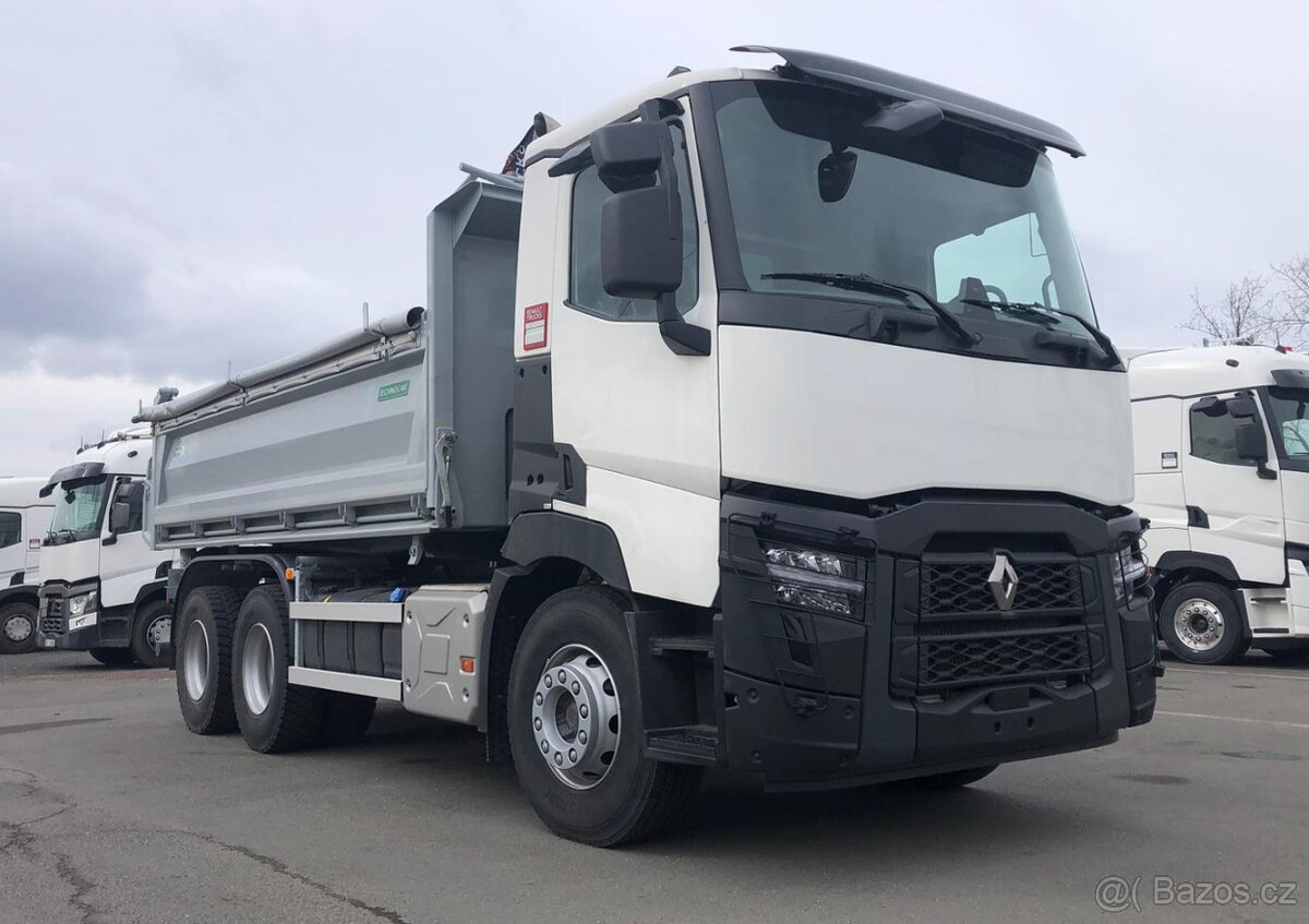 RENAULT C 460 P 6X4 třístranný sklápěč TECHNOCAR