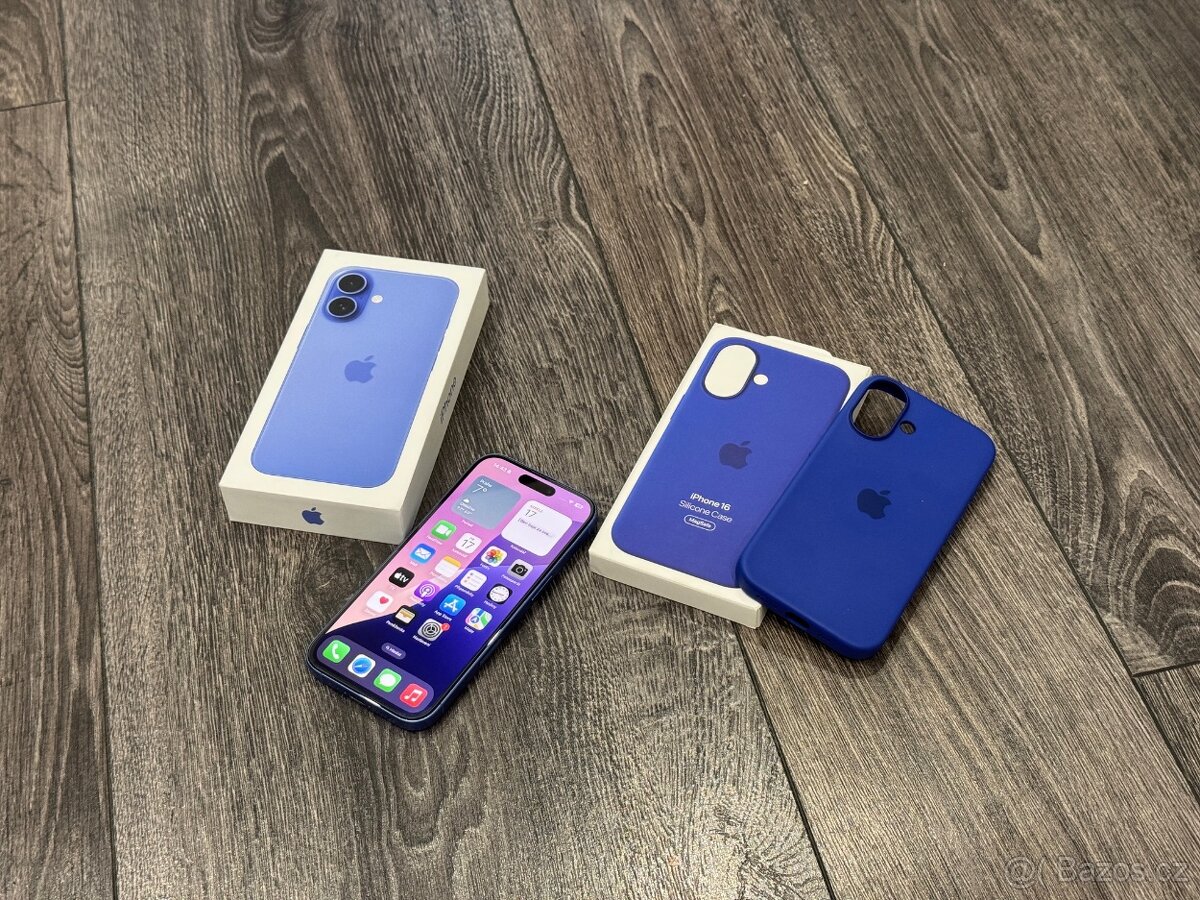 Apple iPhone 16 256GB Ultramarine TOP STAV - NOVÝ