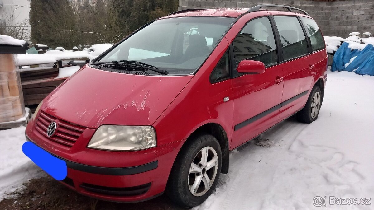 Vw Sharan 1,9 tdi 85kw. Manuální převodovka.