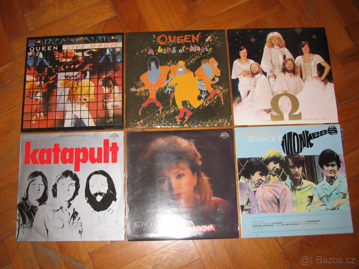 LP vinyly = Omega, Katapult, Eric Carr (ex Kiss) atd.