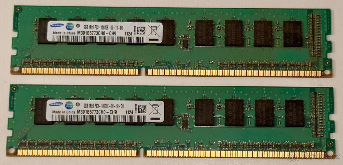 RAM - 2GB 1Rx8 PC3 10600E