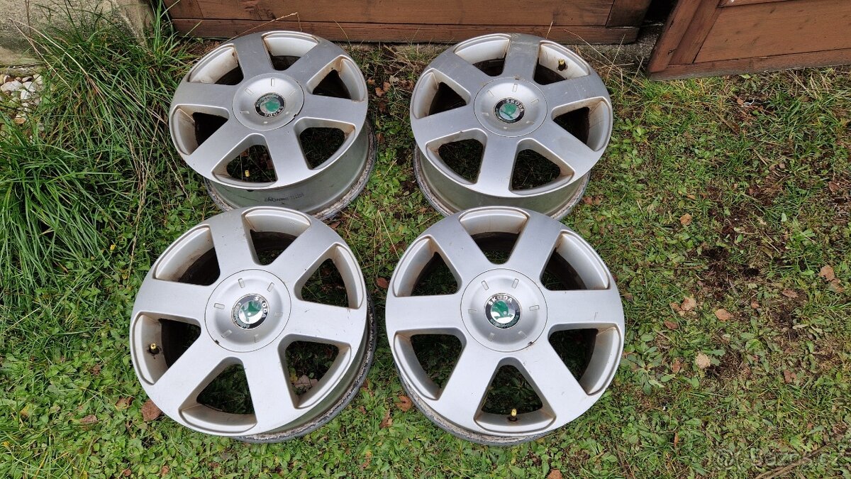 Alu kola Ronal z Octavie 2, 5x112 R16 Škoda Seat VW Audi