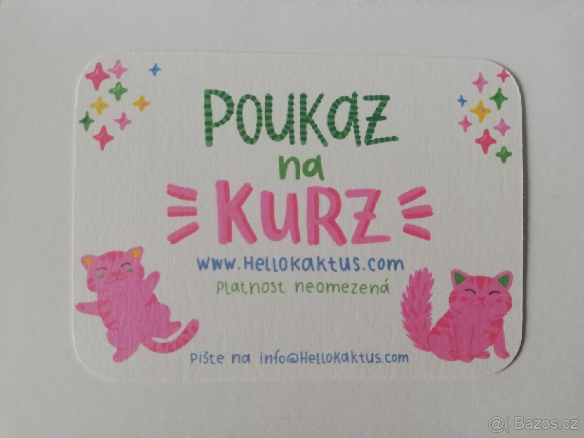 Poukaz na výtvarný kurz HELLO KAKTUS