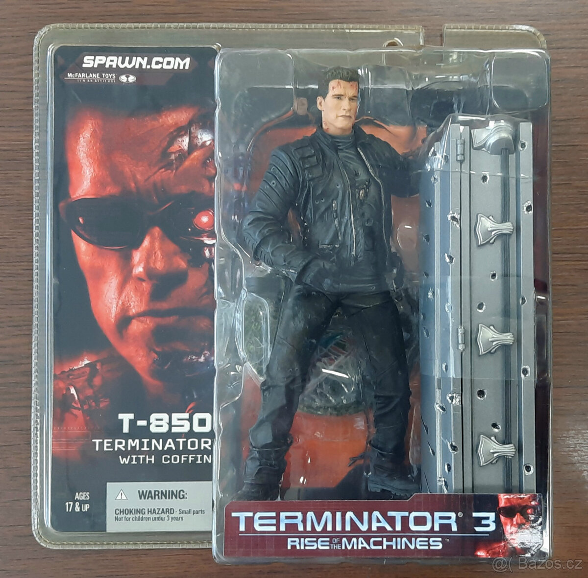 Nová raritní figurka McFarlane Terminator 3 T-850 s rakví